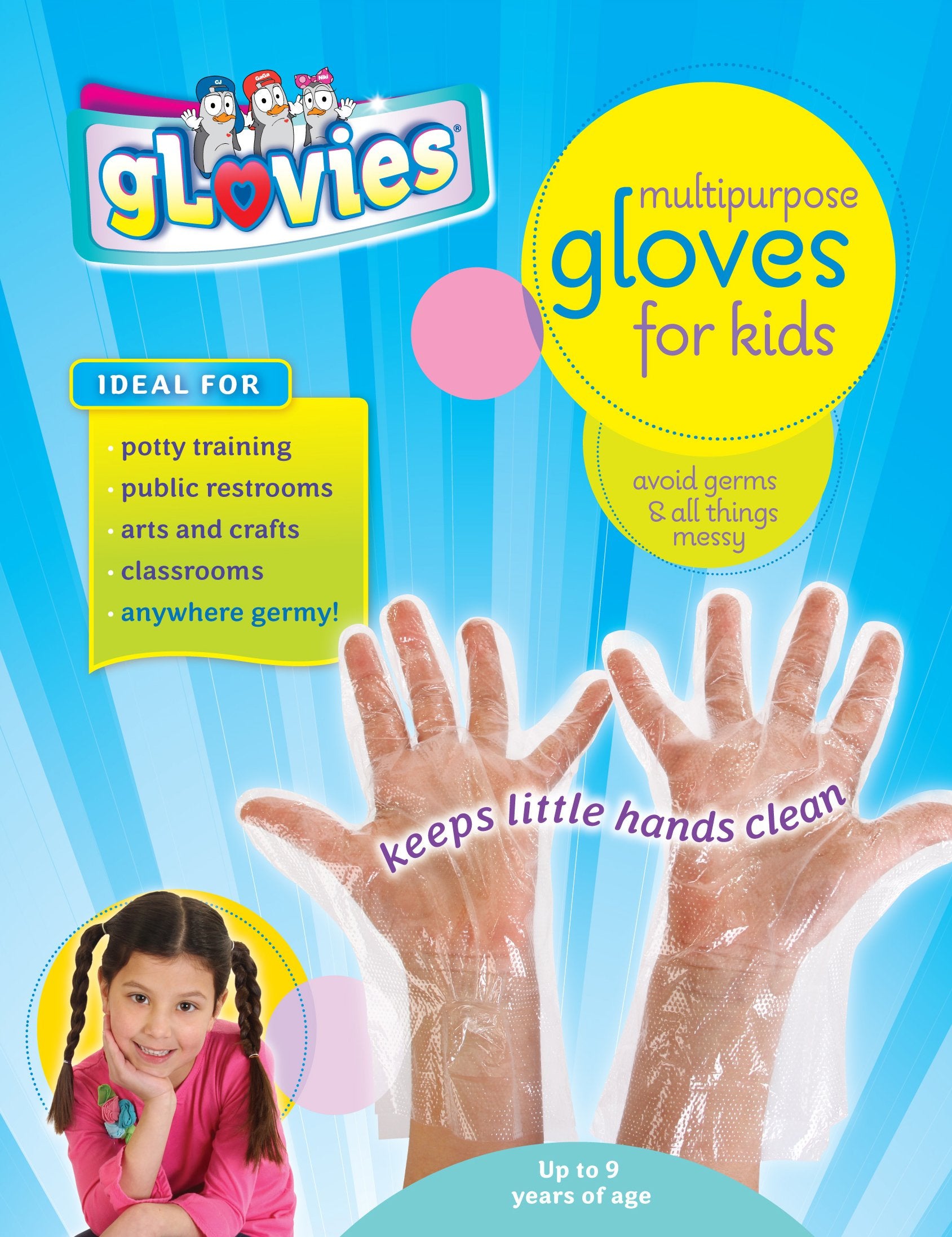 100 Pack gLovies Latex-Free Multipurpose Gloves